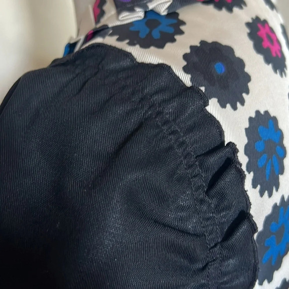 Marc by Marc Jacobs Cream Silk Dress with Florla Pattern and Ruffle Detail - 4 - Picture 7 of 12